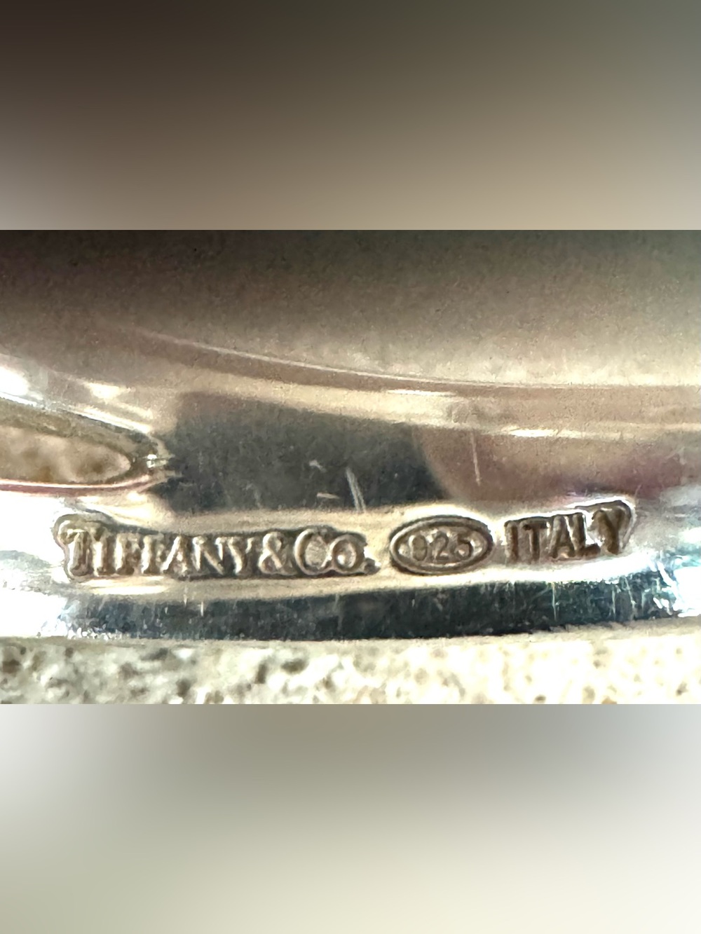 TIFFANY & CO. Elsa Peretti Wave Ring Sterling Silver 925 Size 7.5 - Picture 5 of 7